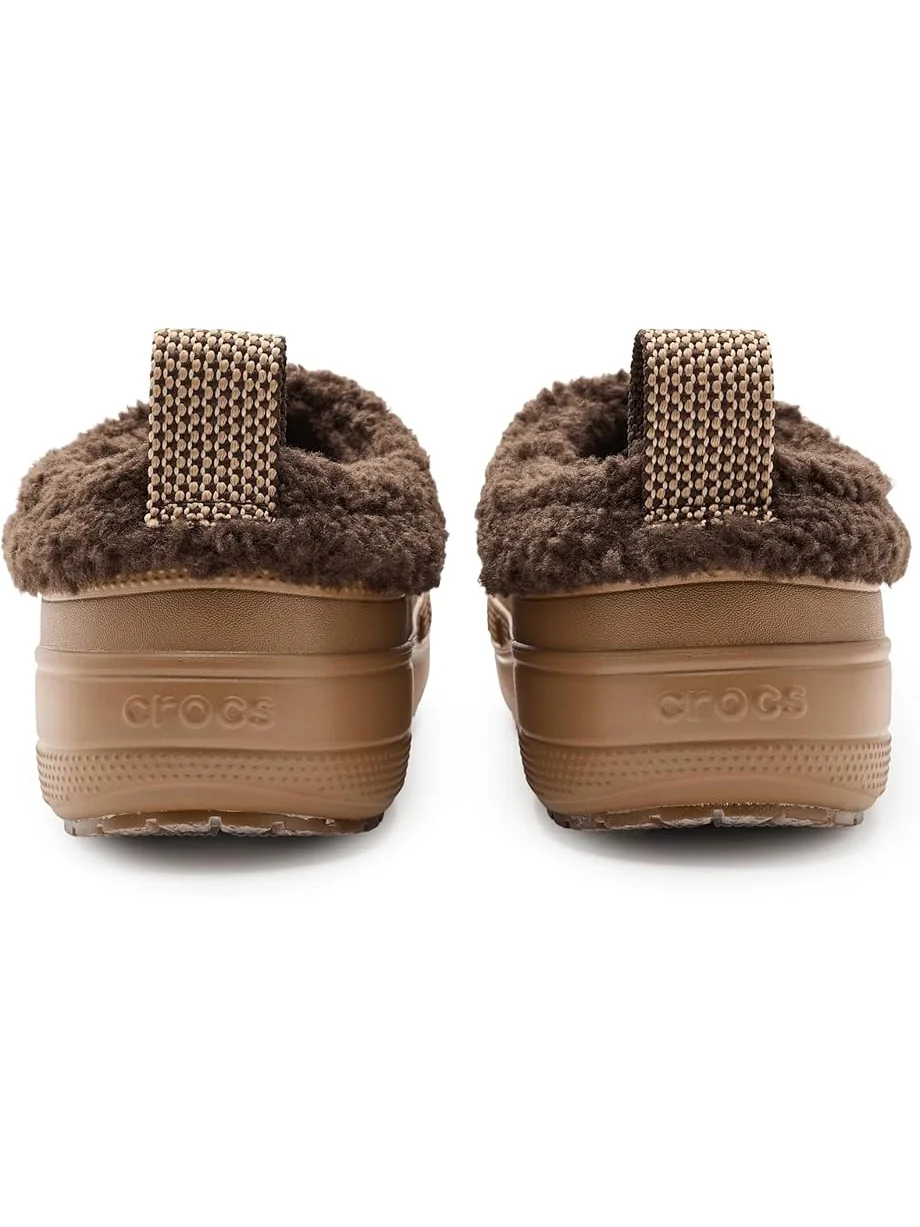 Унисекс клоги Crocs Classic Lined Shorty, зимние ботинки с искусственным мехом — 7