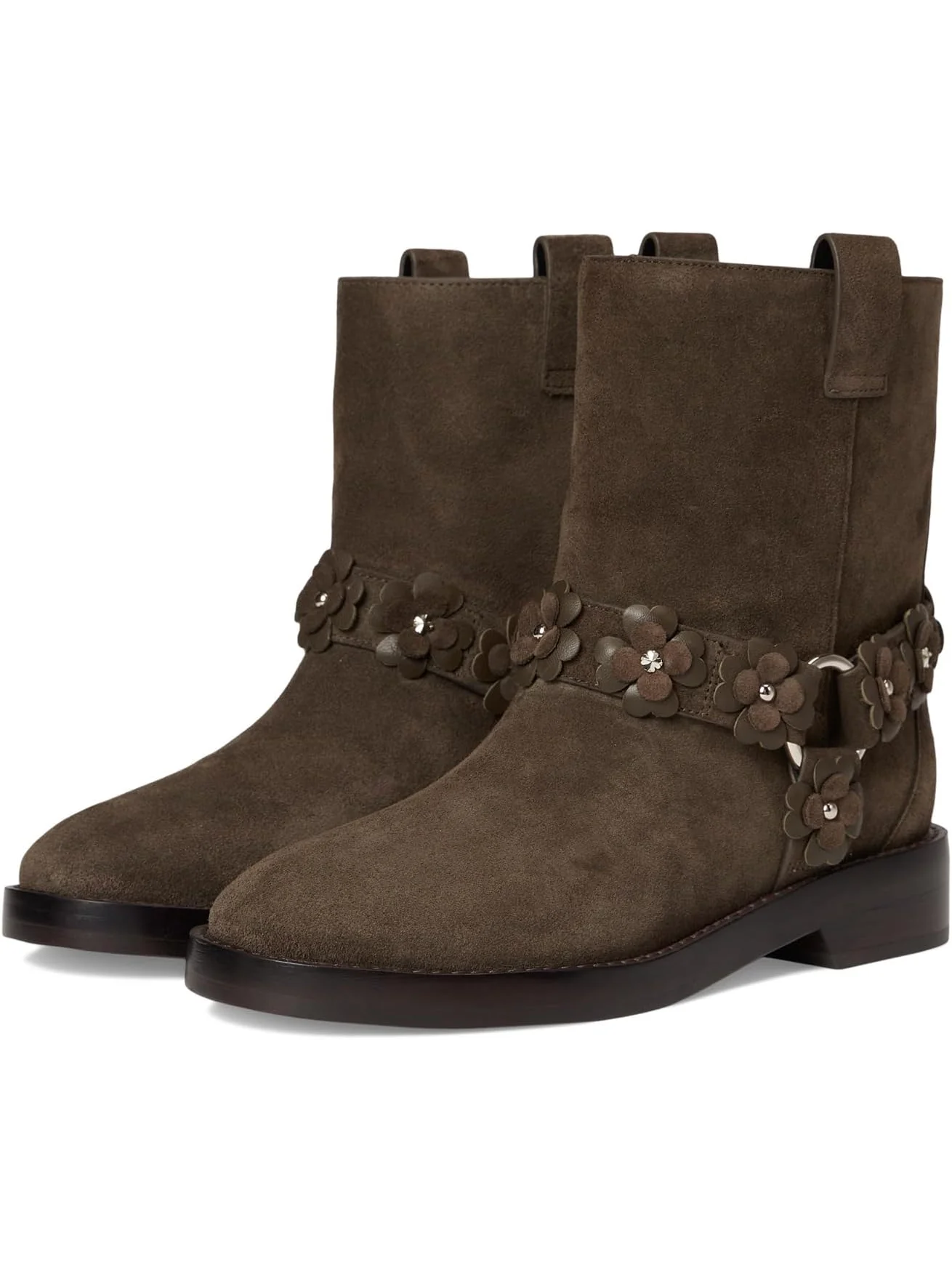 Ботинки Kate Spade New York Women's Spade Flower Garden Suede Moto Boots — 1
