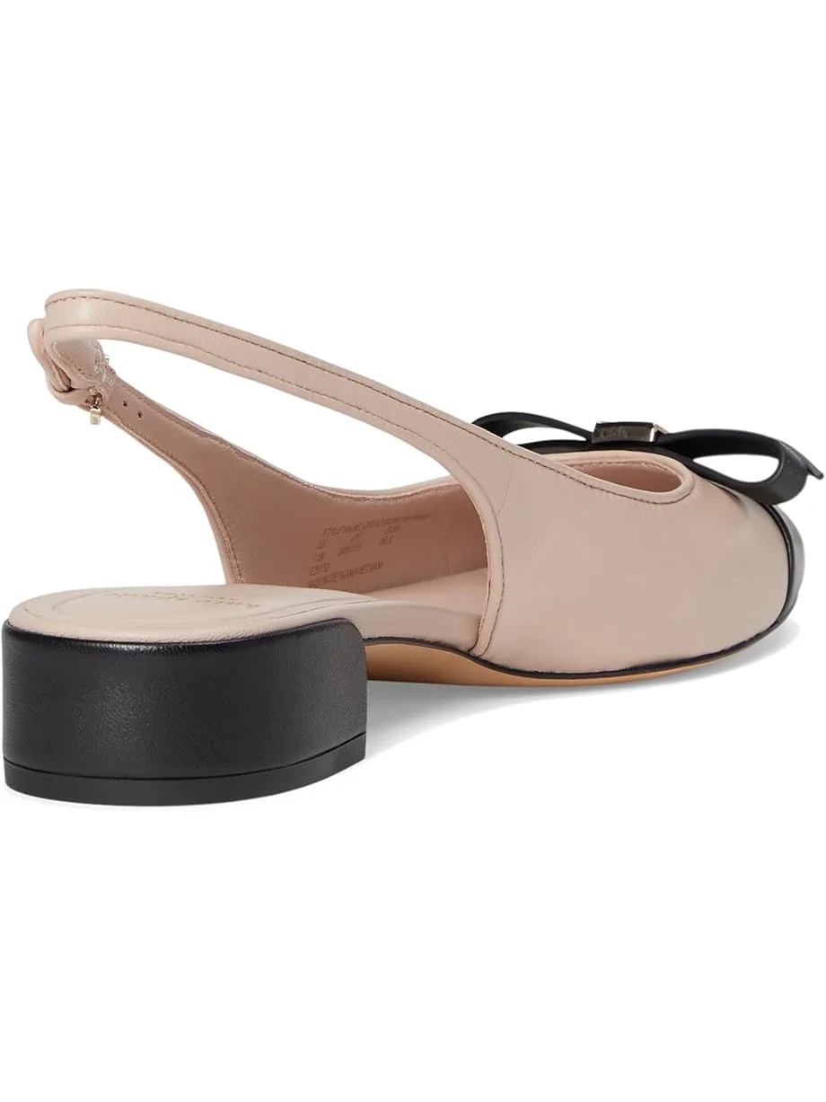 Женские туфли-лодочки Kate Spade New York Deco Bow Smooth Leather Slingback — 5
