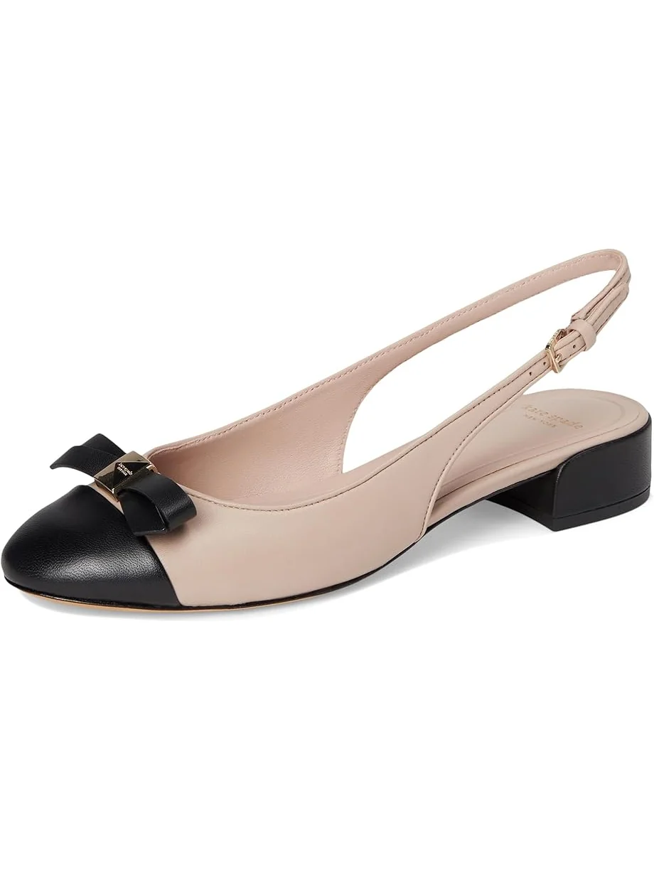 Женские туфли-лодочки Kate Spade New York Deco Bow Smooth Leather Slingback — 7