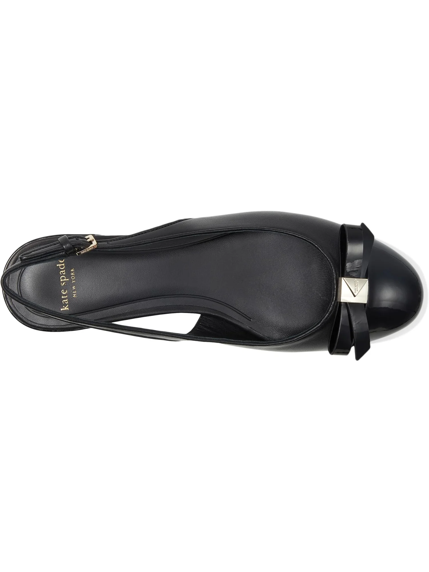 Туфли Kate Spade New York Women's Deco Bow Smooth Leather Slingback Pumps — 2