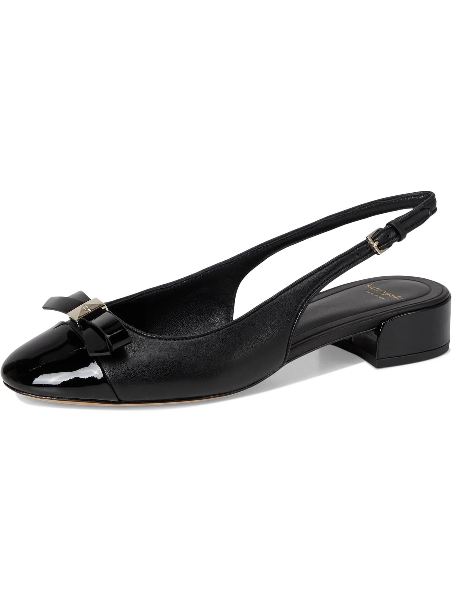 Туфли Kate Spade New York Women's Deco Bow Smooth Leather Slingback Pumps — 7