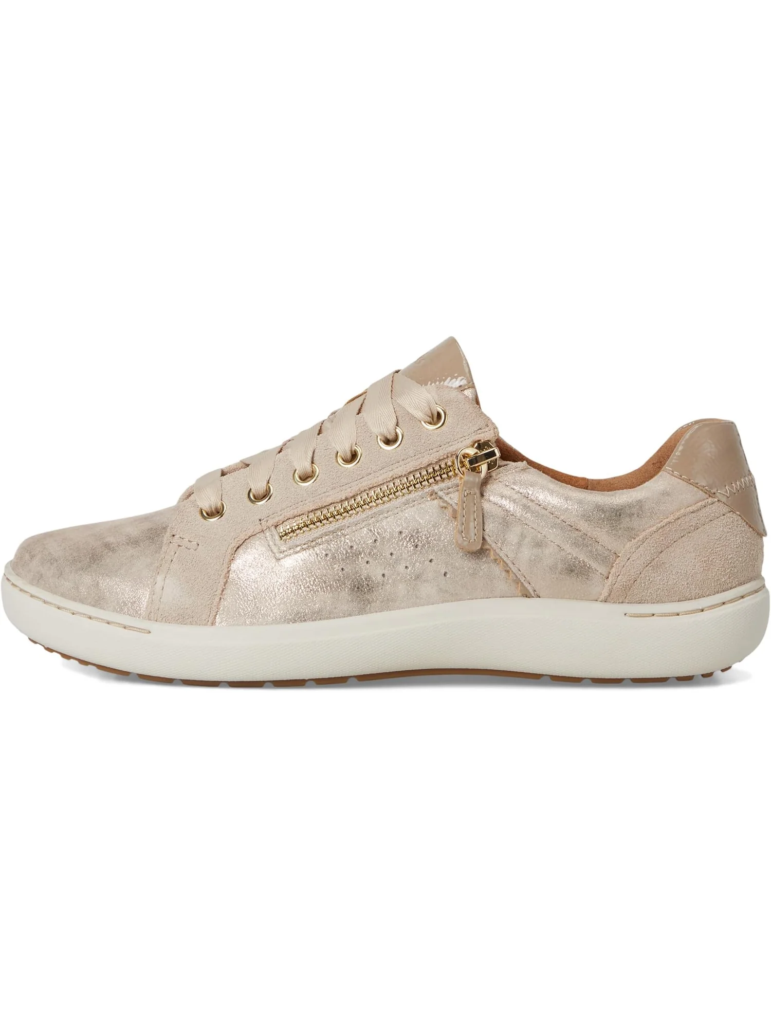 Кроссовки Clarks Women's Nalle Zen, Metallic Leather — 4