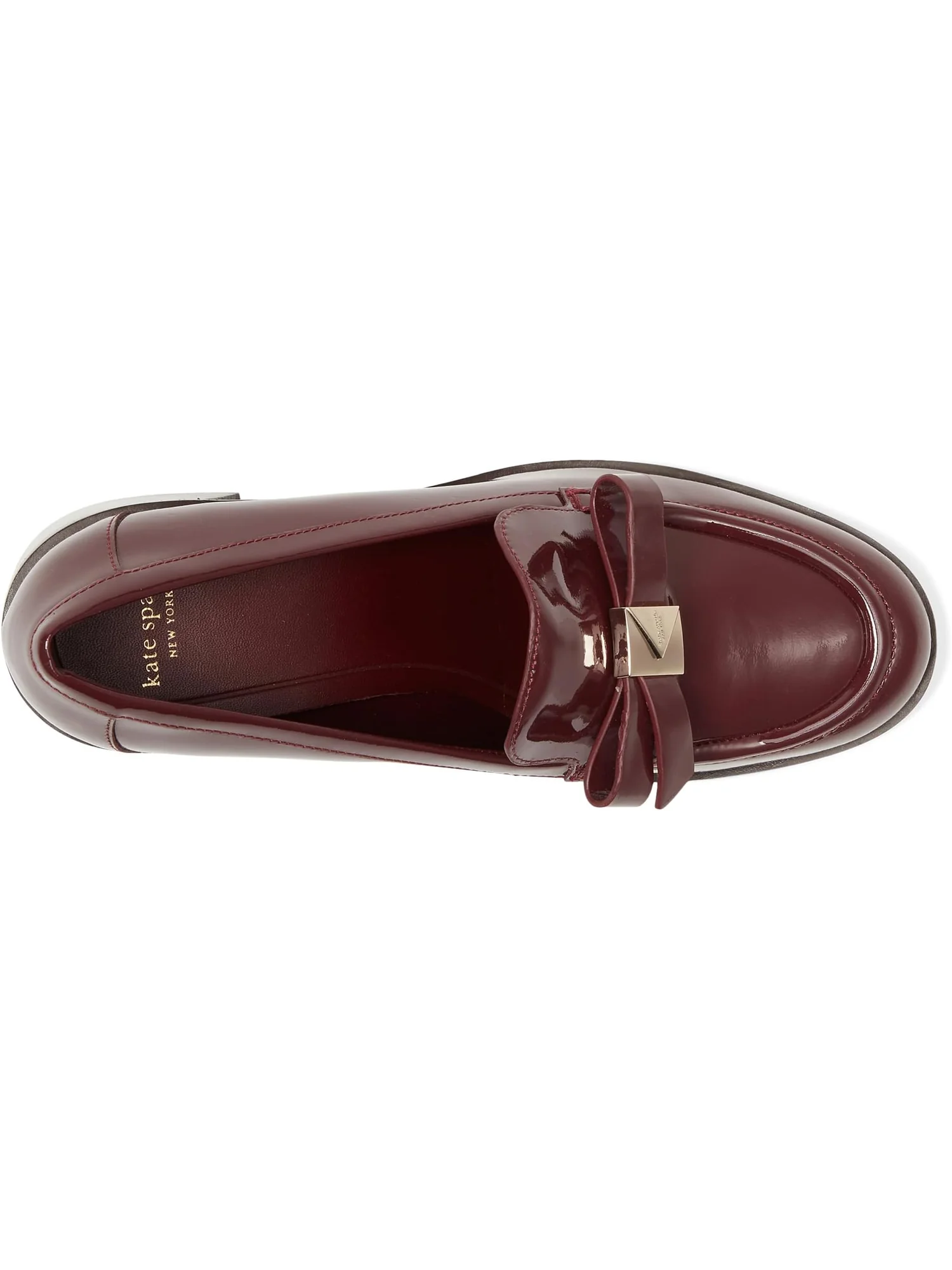 Туфли Kate Spade New York Women's Deco Bow Patent Leather Heeled Loafers — 2