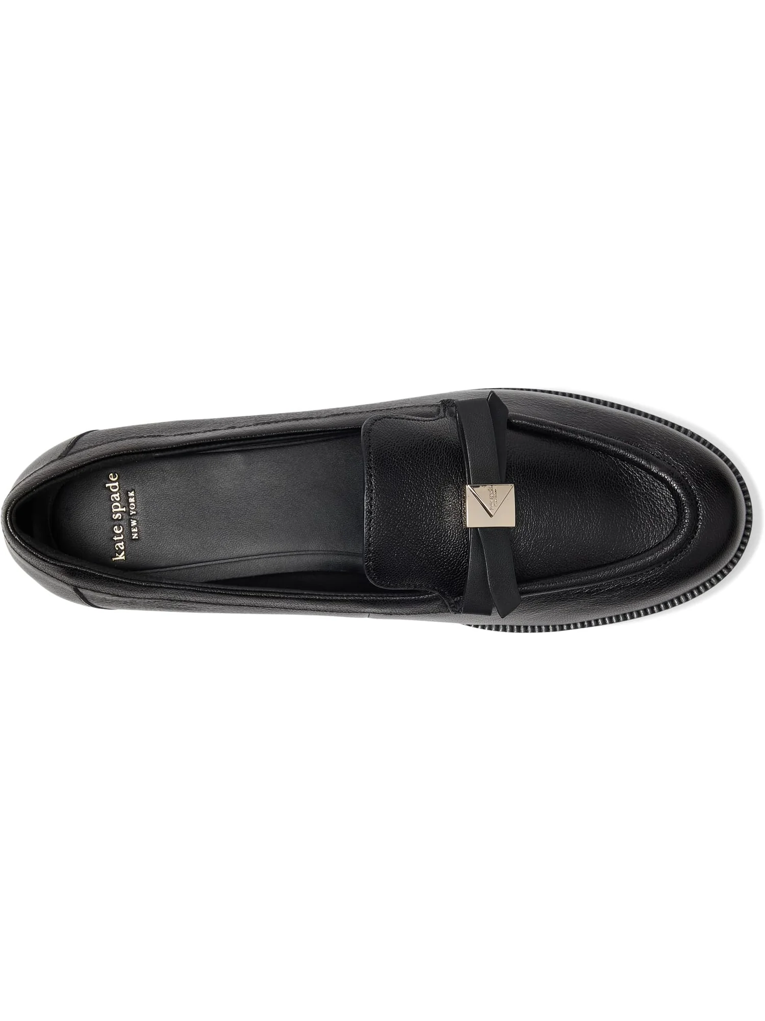 Лоферы Kate Spade New York Women's Deco Bow Pebbled Leather Loafers — 2