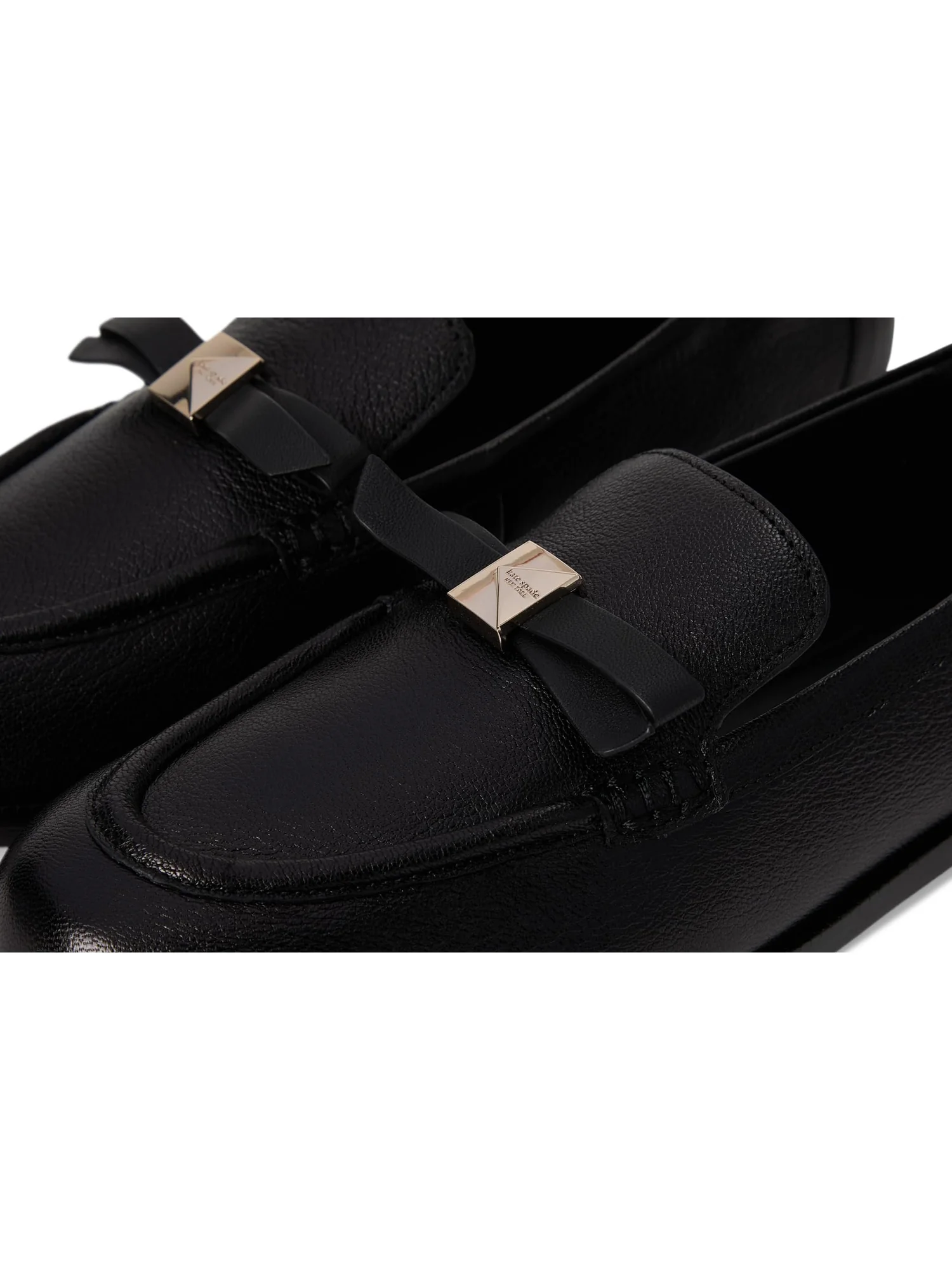 Лоферы Kate Spade New York Women's Deco Bow Pebbled Leather Loafers — 6