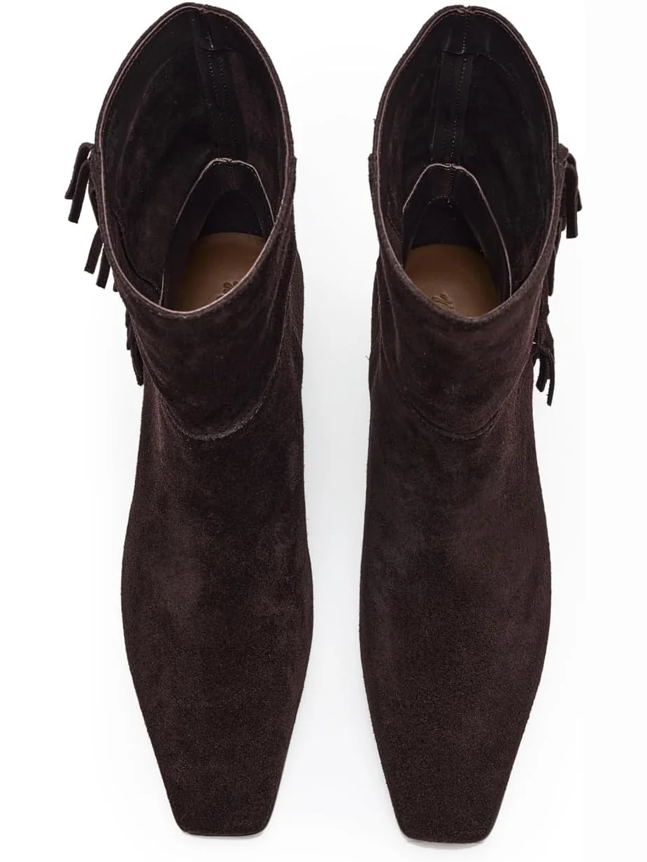 Ботинки Madewell Women's Lia Fringe Boots - Suede — 2