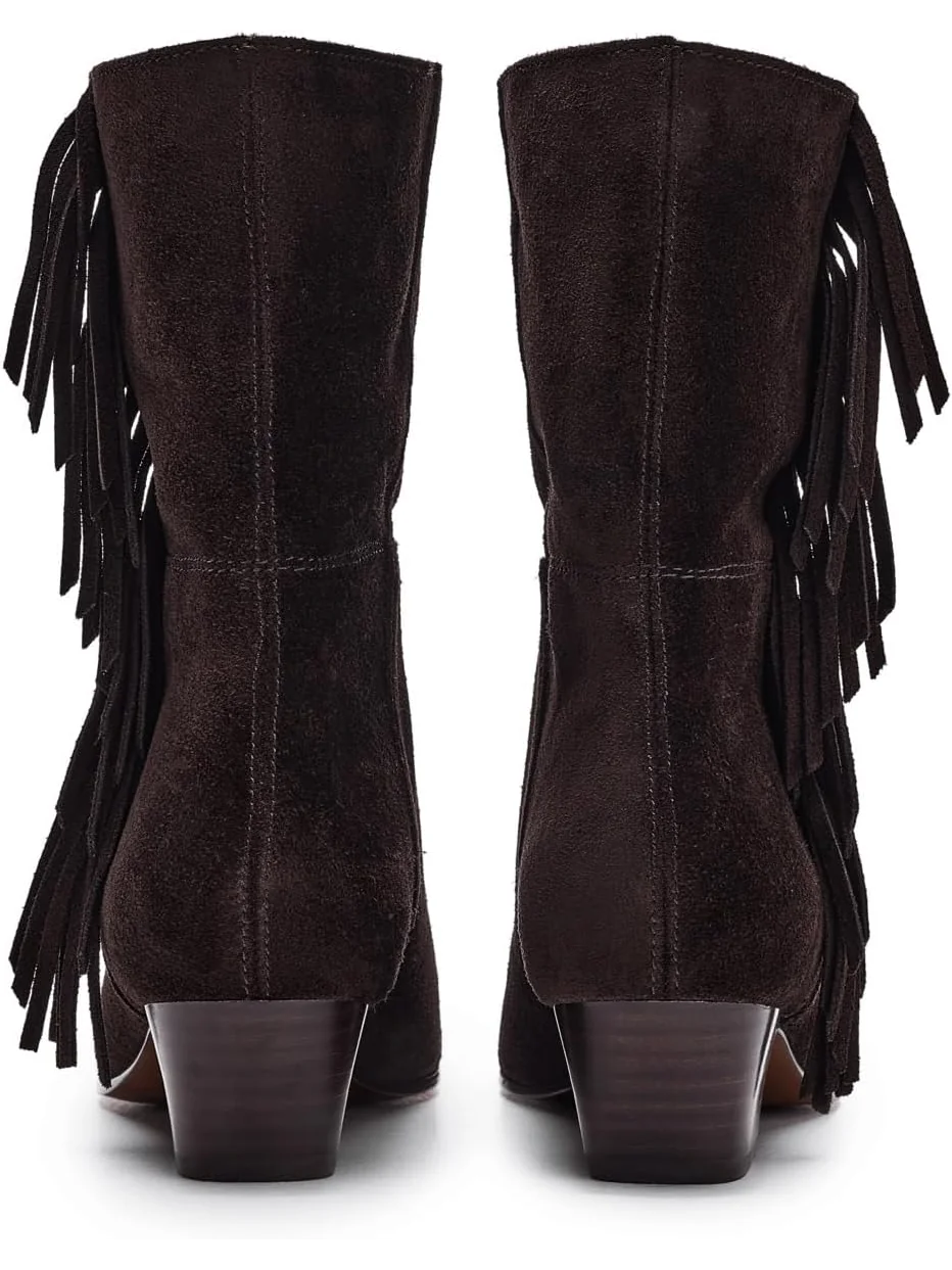 Ботинки Madewell Women's Lia Fringe Boots - Suede — 7