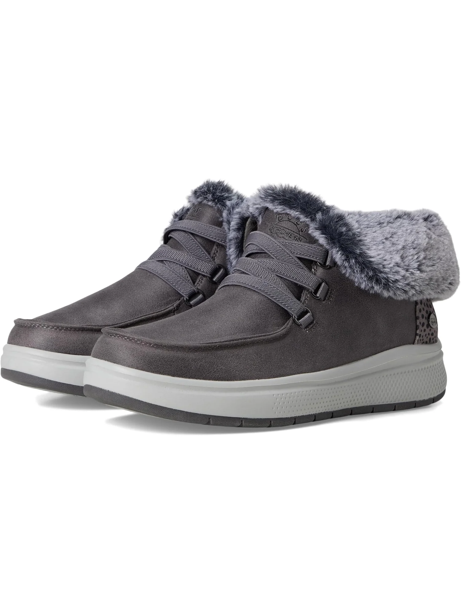 Кроссовки BOBS from SKECHERS Women's Hands Free Slip-ins Skip Cute Wave - Fur Fancies — 1