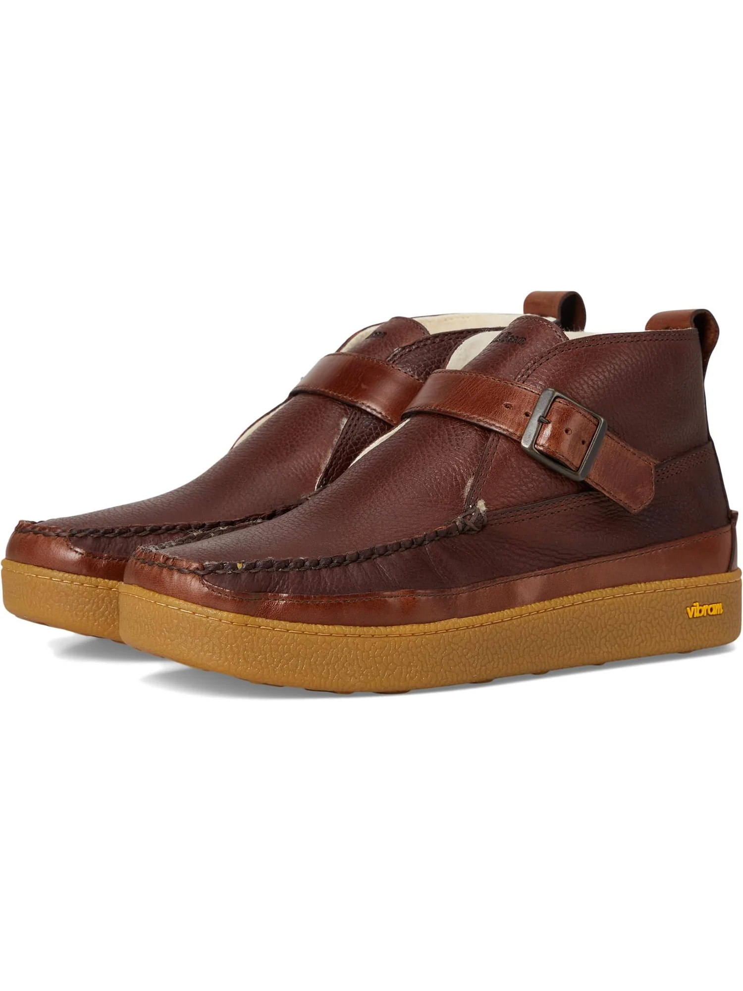 Ботинки L.L.Bean Men's Lodge Moc Vibram Shearling Buckle Boots — 1