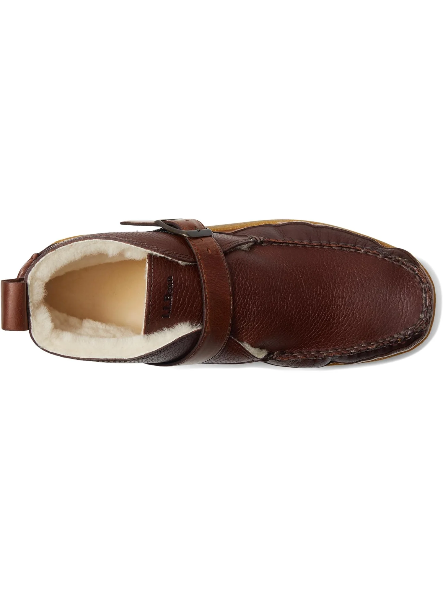 Ботинки L.L.Bean Men's Lodge Moc Vibram Shearling Buckle Boots — 2