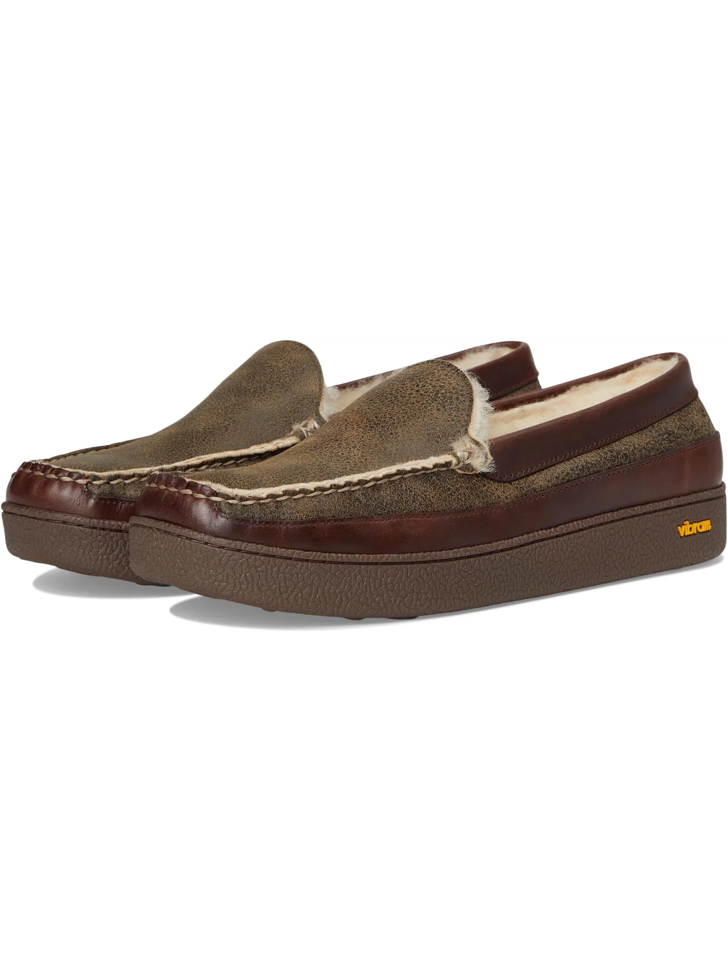 Лоферы L.L.Bean Men's Lodge Moc Vibram Shearling Slippers — 1