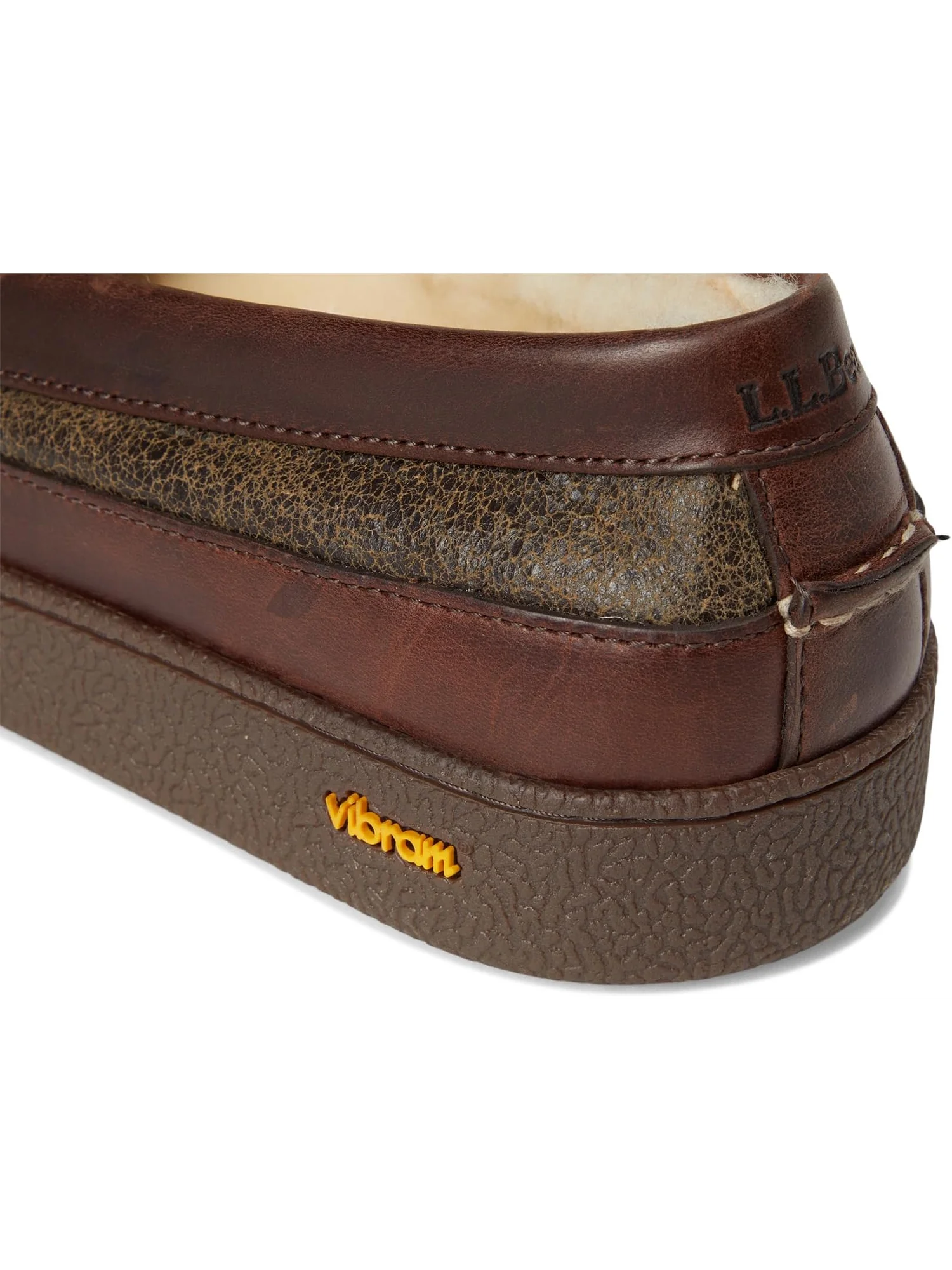 Лоферы L.L.Bean Men's Lodge Moc Vibram Shearling Slippers — 6