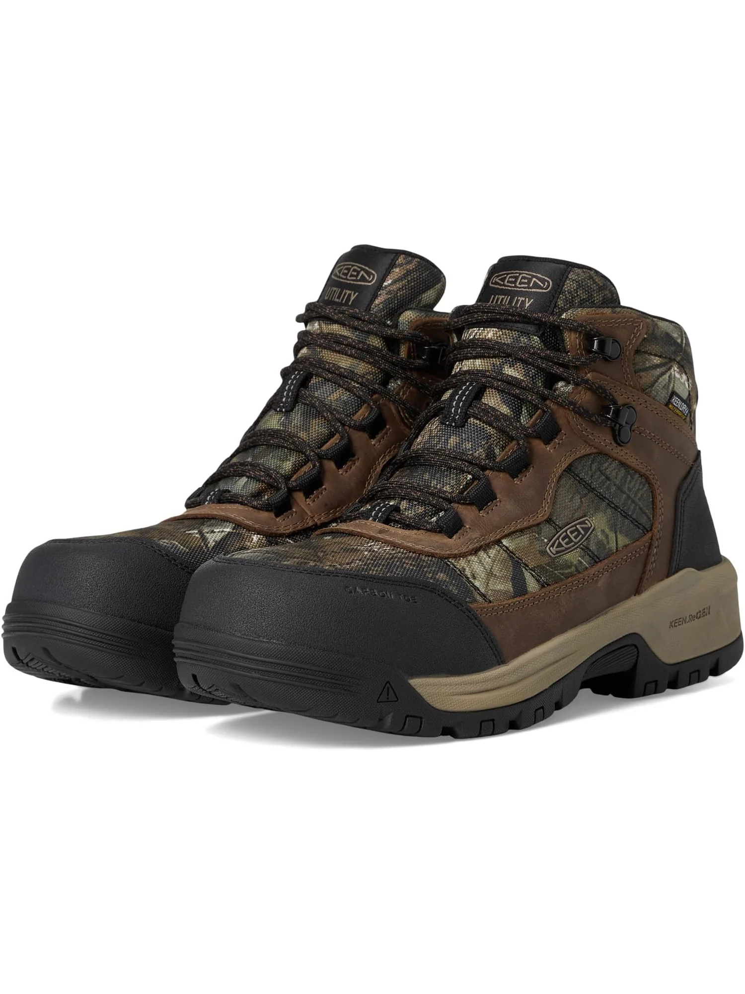 Ботинки KEEN Utility Men's Skokie Waterproof Work Boots — черный