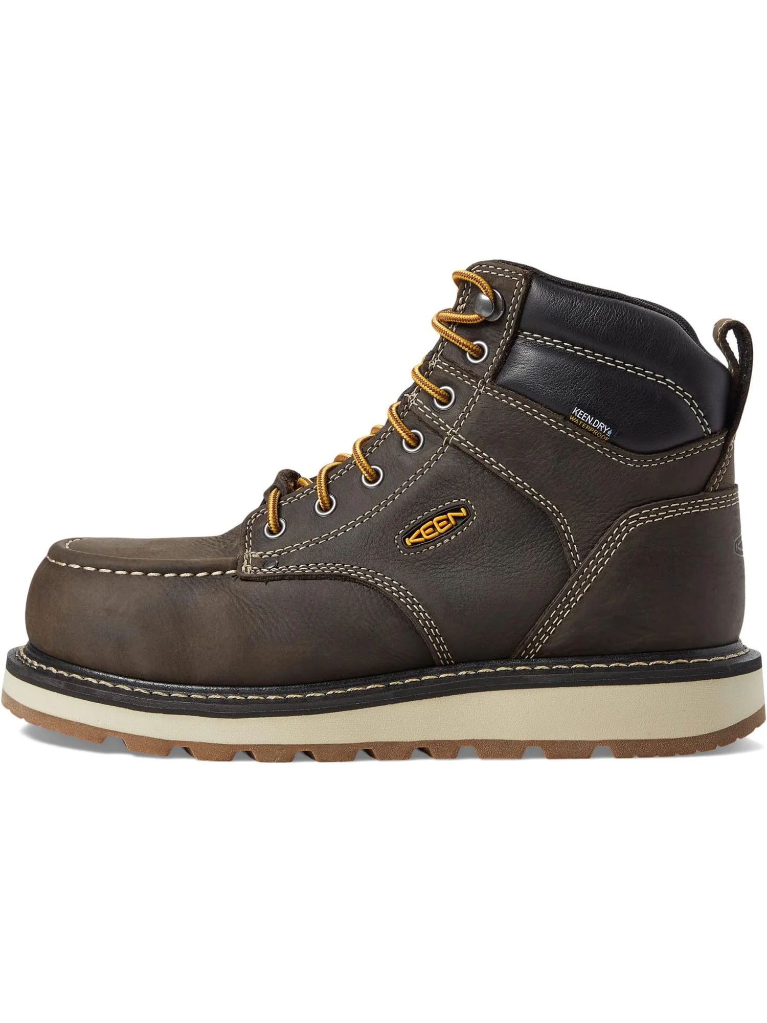 Ботинки KEEN Utility Men's Cincinnati 6" Waterproof, Dark Chocolate/Sandshell — 4