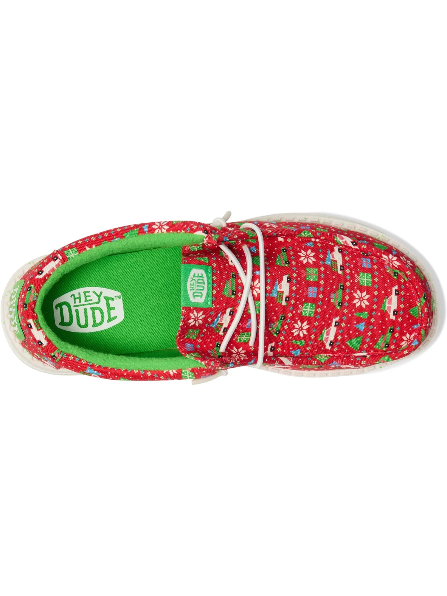 Кроссовки Hey Dude Kids Wally Holiday Sweater — 2