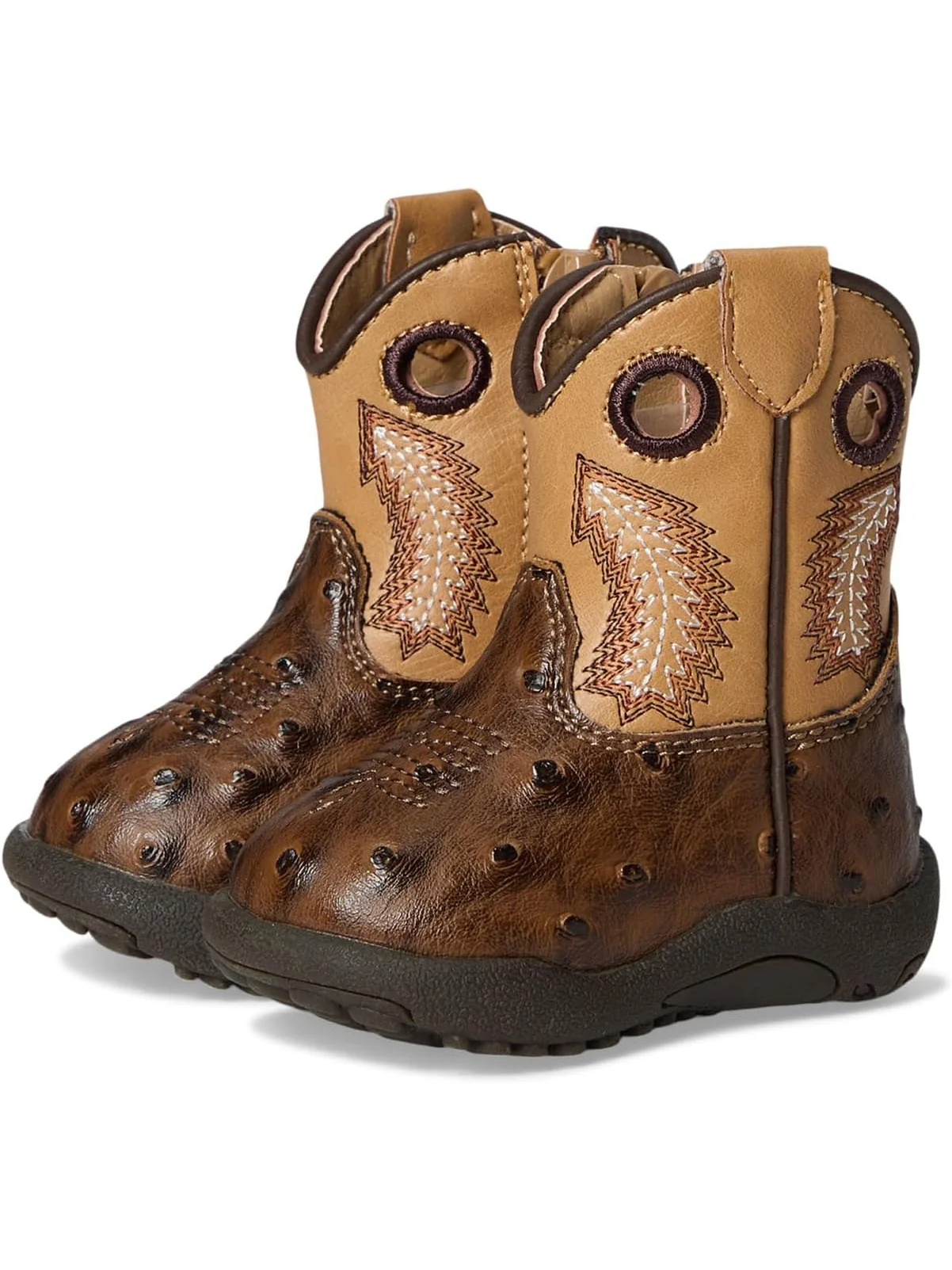 Ботинки Roper Kids  Cowbaby Cowbabies Walker Bumps — коричневый