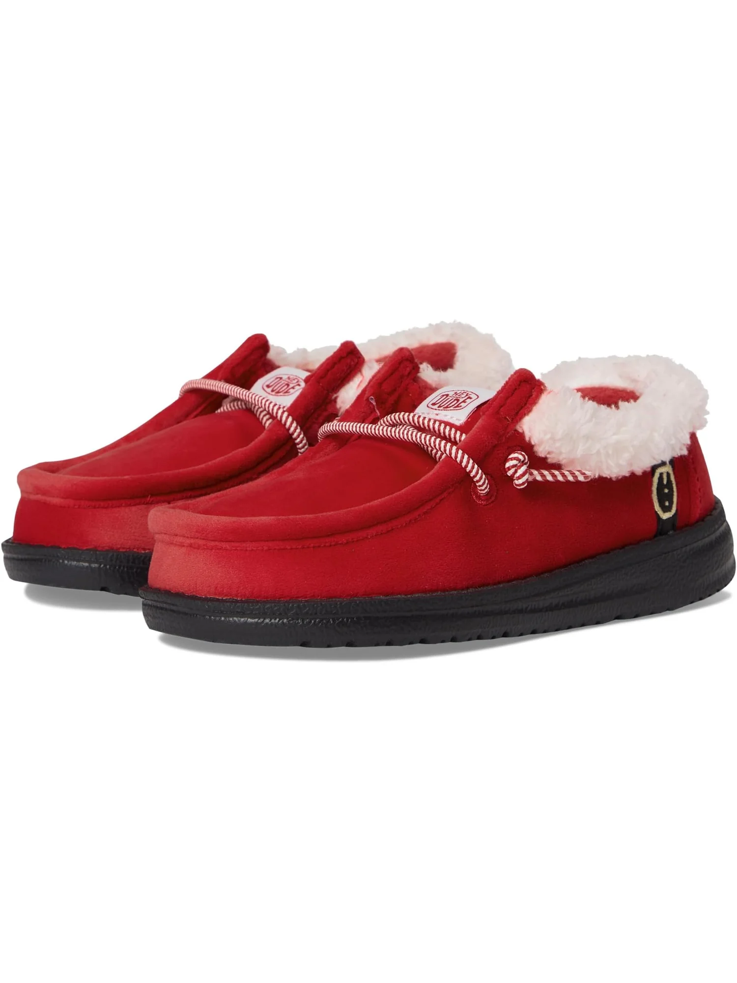 Кроссовки Hey Dude Kids Wally Santa Claus — красный