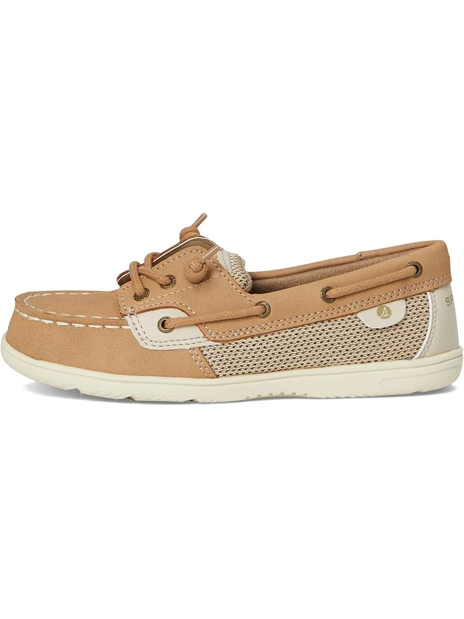 Детские лодочки Sperry Shoresider 3-Eye (Little Kid/Big Kid) Sperry Kids, Linen — 4