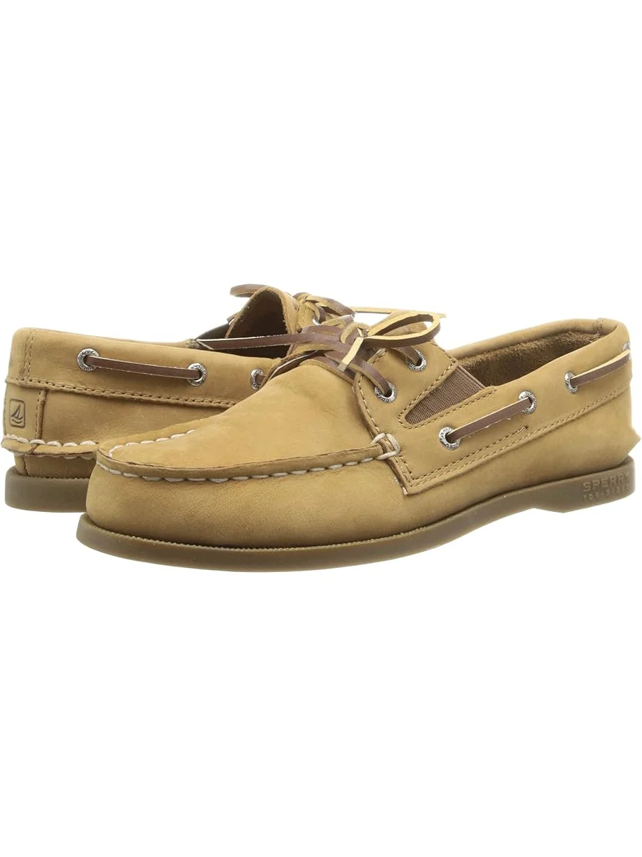 Детские лодочники Sperry Authentic Original Slip On (Little Kid/Big Kid) Sperry Kids, Sahara Leather — 1