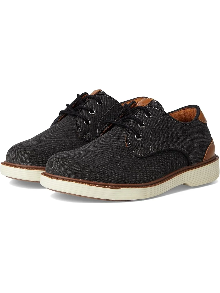 Детские оксфорды Florsheim Highland Canvas Plain Toe Jr. (toddler/little kid/big kid) Florsheim Kids — черный