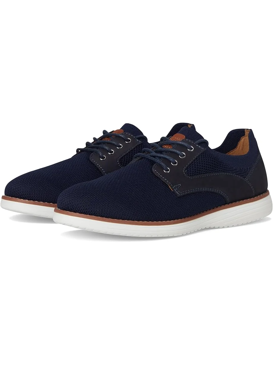 Детские оксфорды Johnston & Murphy Upton Knit Plain Toe (Little Kid/Big Kid) Johnston & Murphy Kids — синий