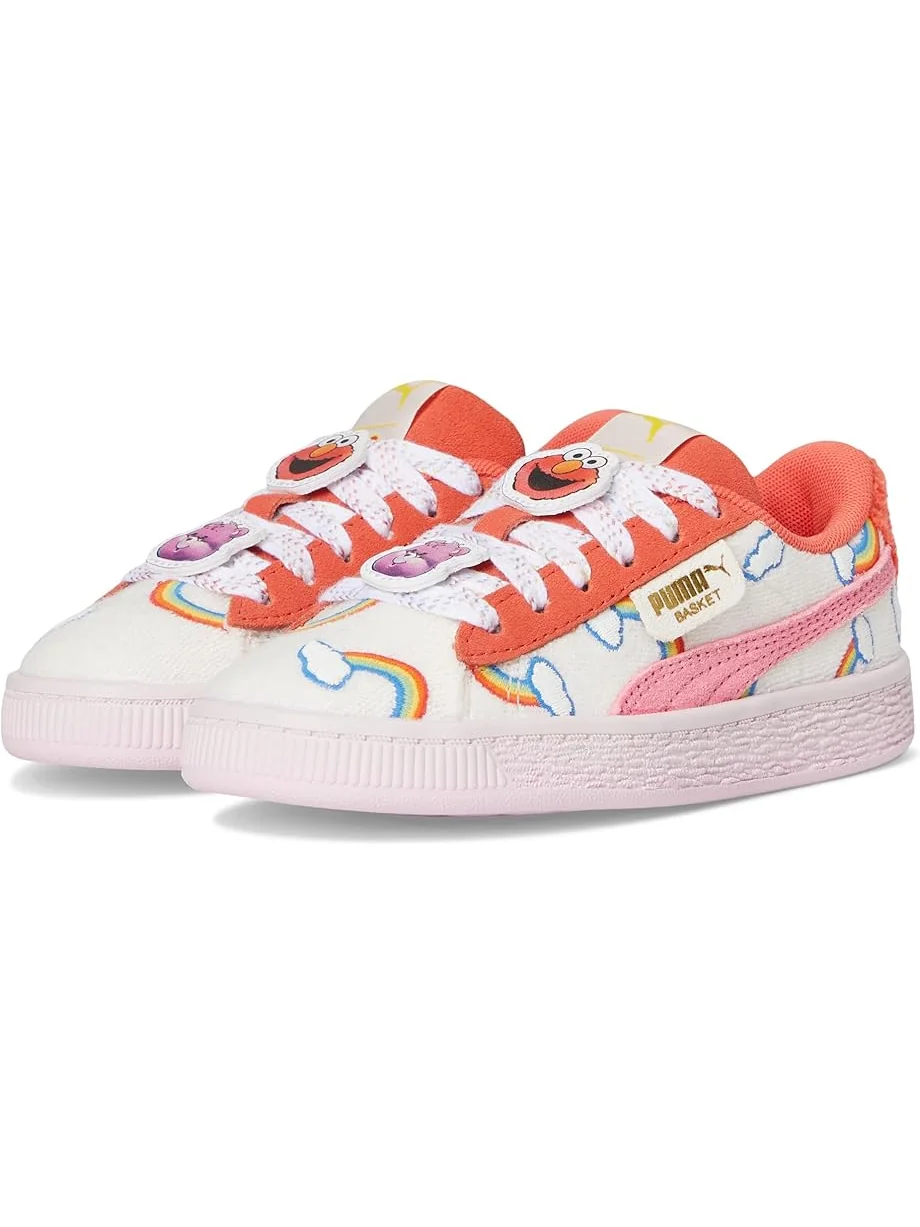 Детские кроссовки Puma Basket Care Bears x Sesame Street (Little Kid) PUMA Kids — 1
