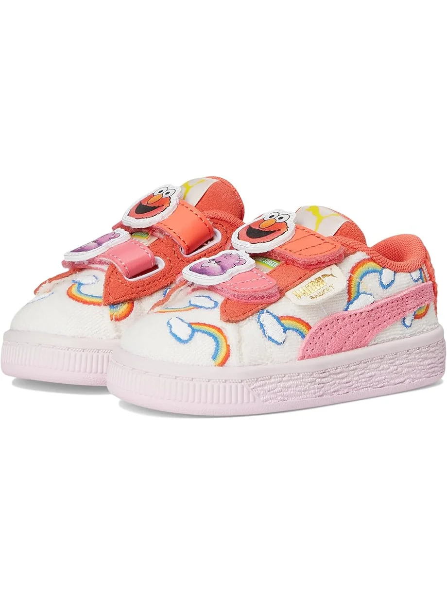 Детские кроссовки Puma Basket Care Bears x Sesame Street на липучках (для малышей) PUMA Kids — 1