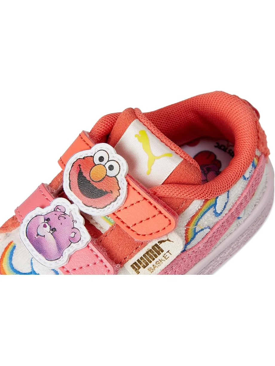 Детские кроссовки Puma Basket Care Bears x Sesame Street на липучках (для малышей) PUMA Kids — 6