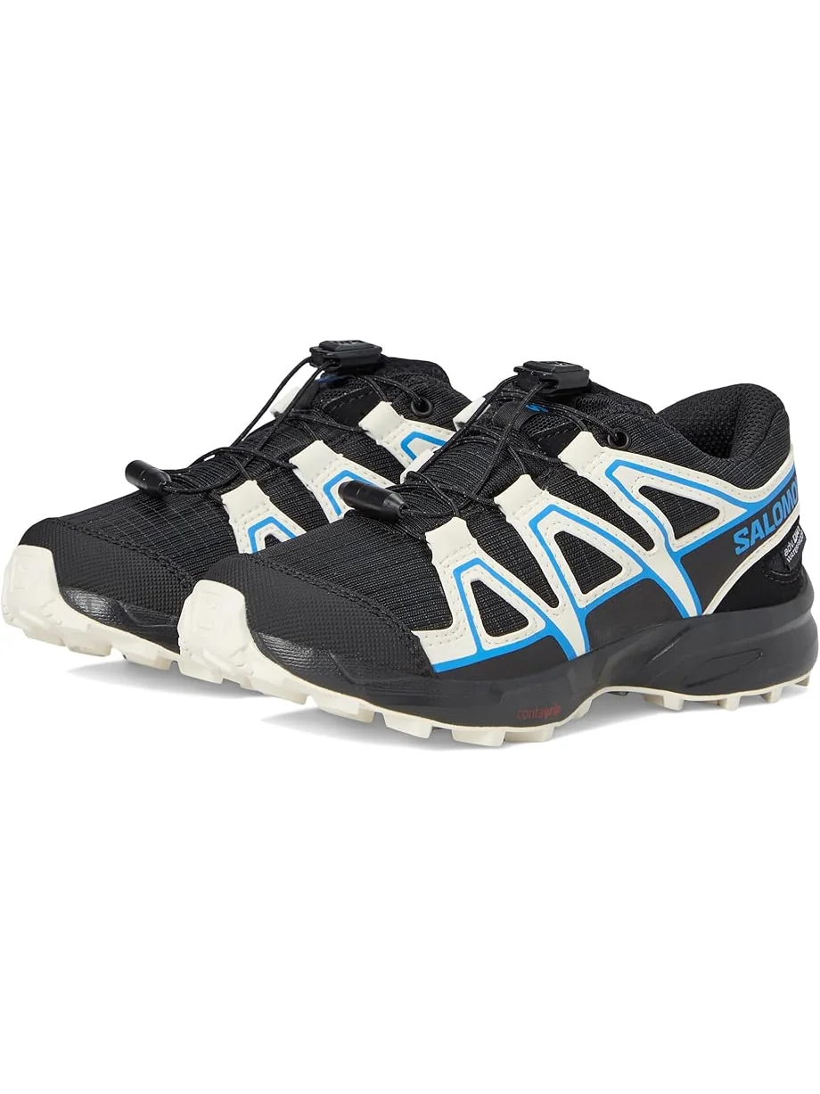 Детские треккинговые ботинки Salomon Kids Speedcross Waterproof (Little Kid/Big Kid) — синий