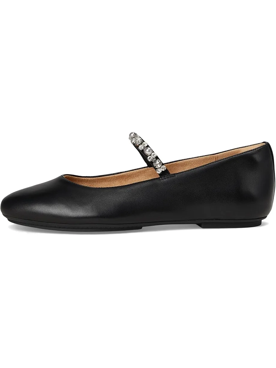 Женские балетки FitFlop Delicato Pearls-And-Crystal Soft-Leather — 4