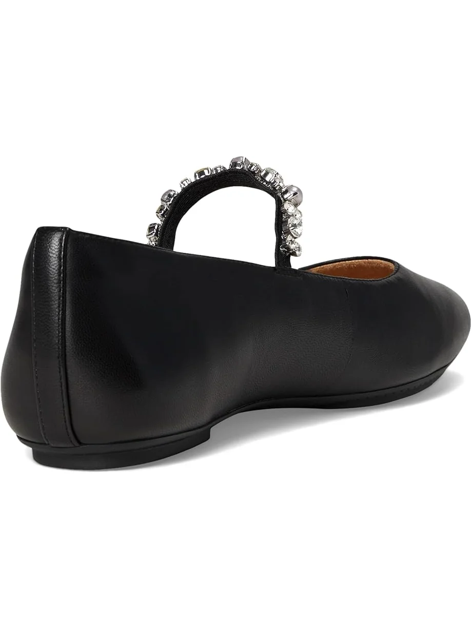 Женские балетки FitFlop Delicato Pearls-And-Crystal Soft-Leather — 5