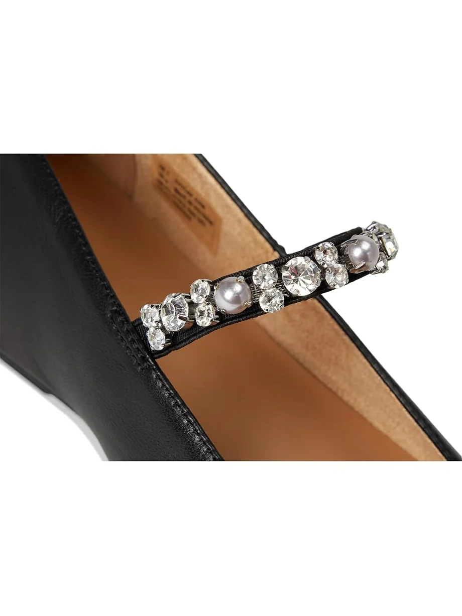 Женские балетки FitFlop Delicato Pearls-And-Crystal Soft-Leather — 6