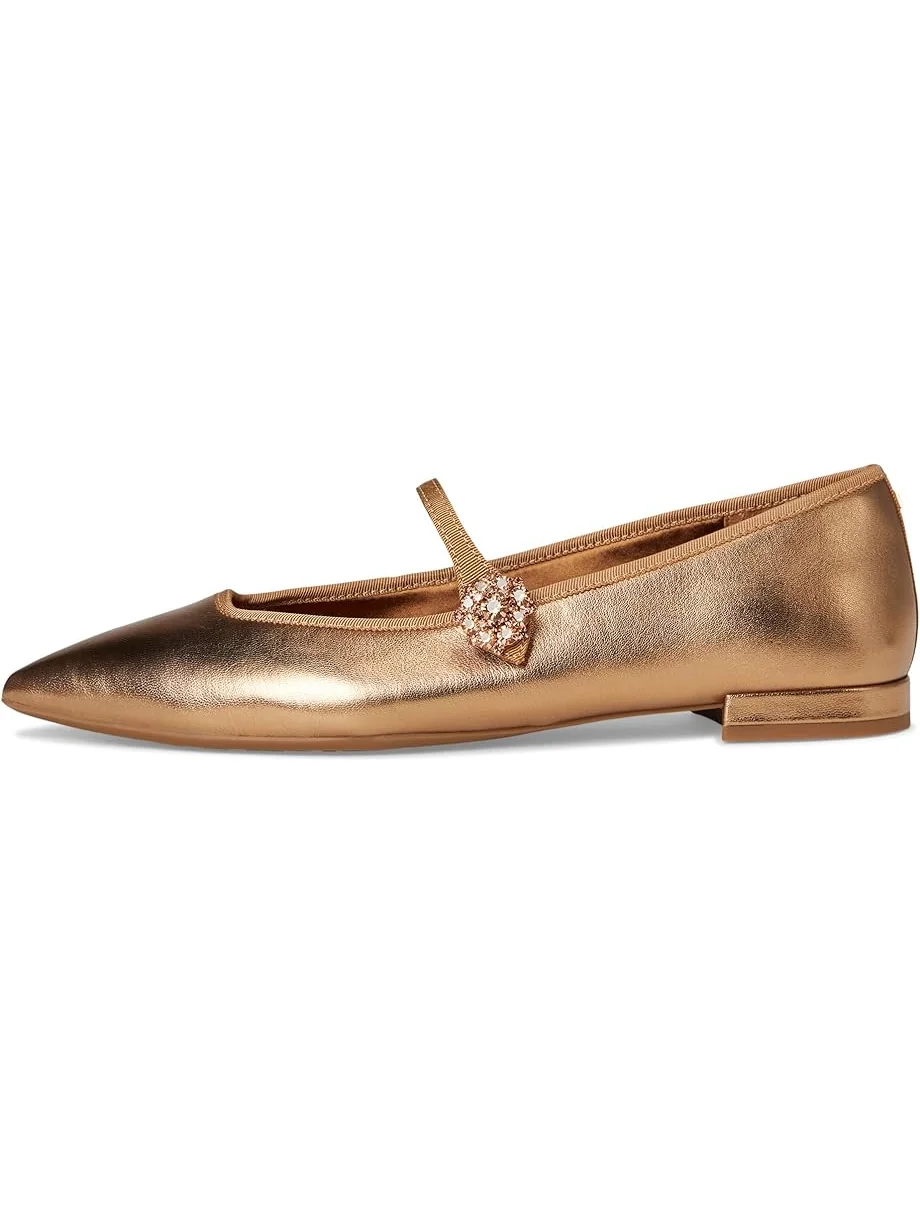 Женские балетки Birdies Goldfinch 15 Mary Jane Metal Leather — 4