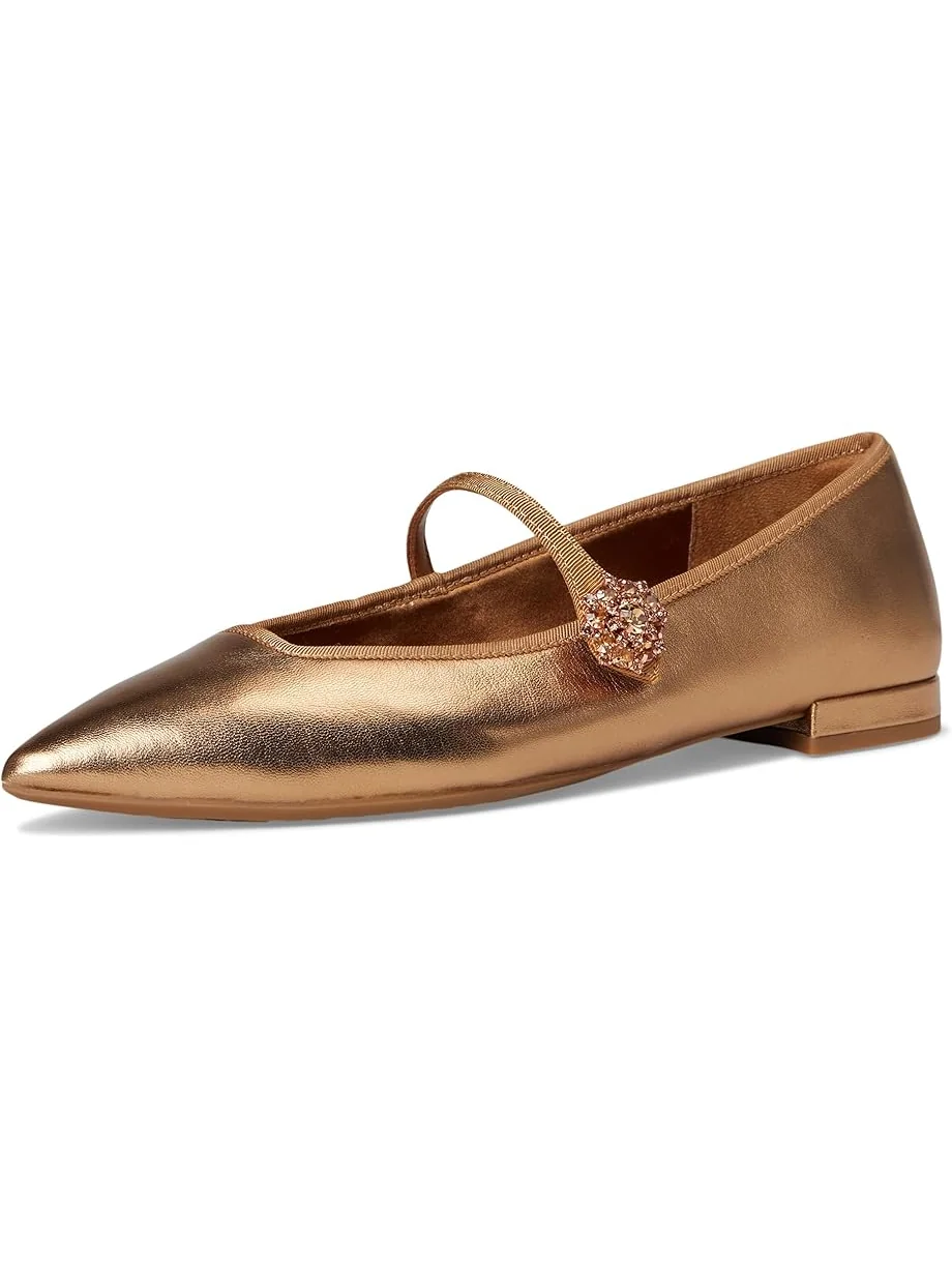 Женские балетки Birdies Goldfinch 15 Mary Jane Metal Leather — 7