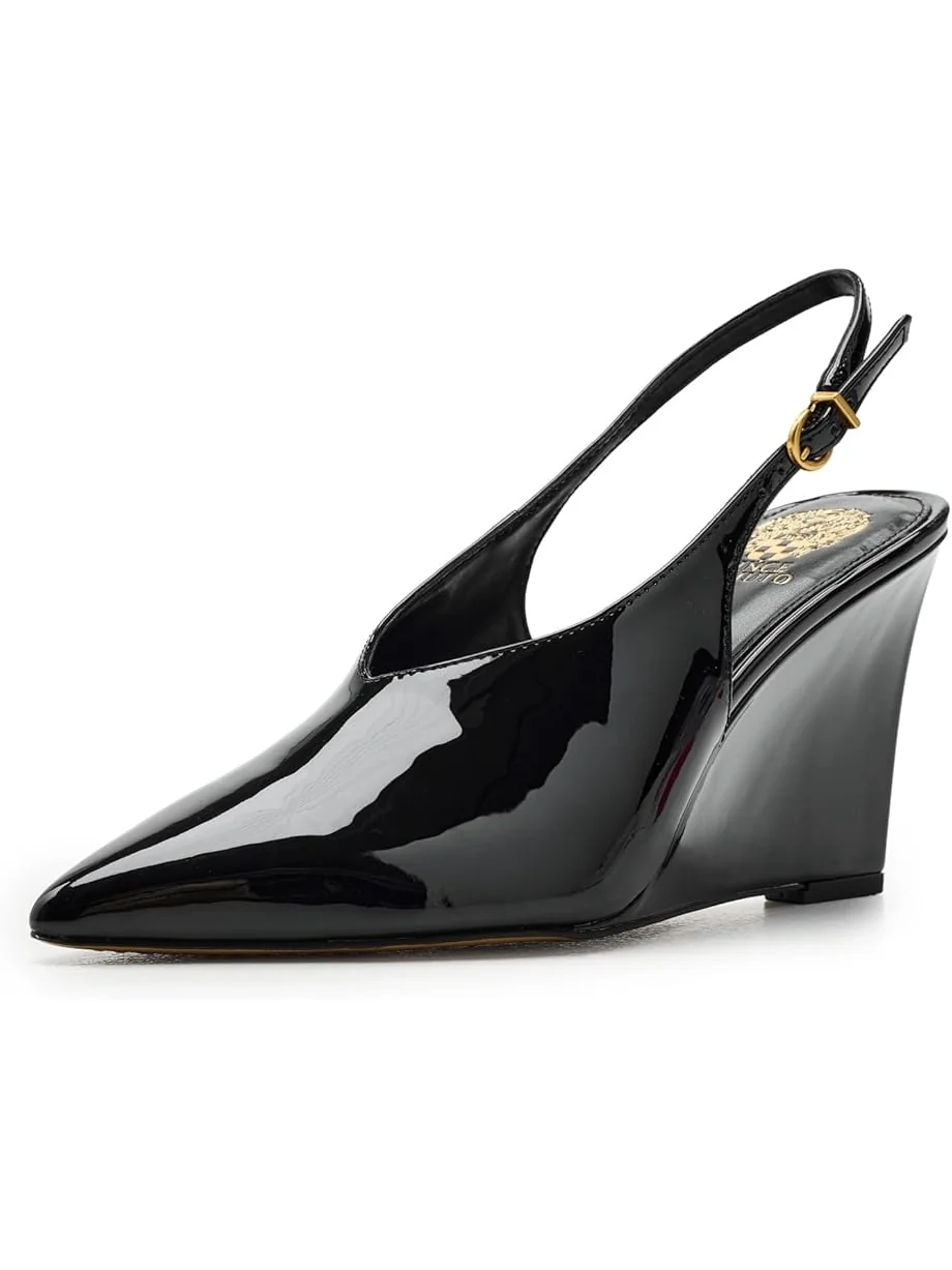 Женские босоножки-танкетки Vince Camuto Meristi Slingback Closed Toe — 1