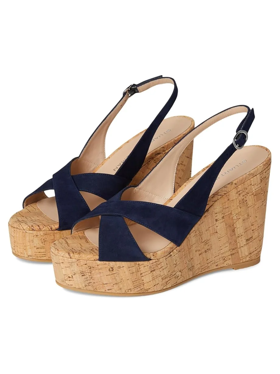 Женские босоножки Stuart Weitzman Dayna Slingback Wedge — 1
