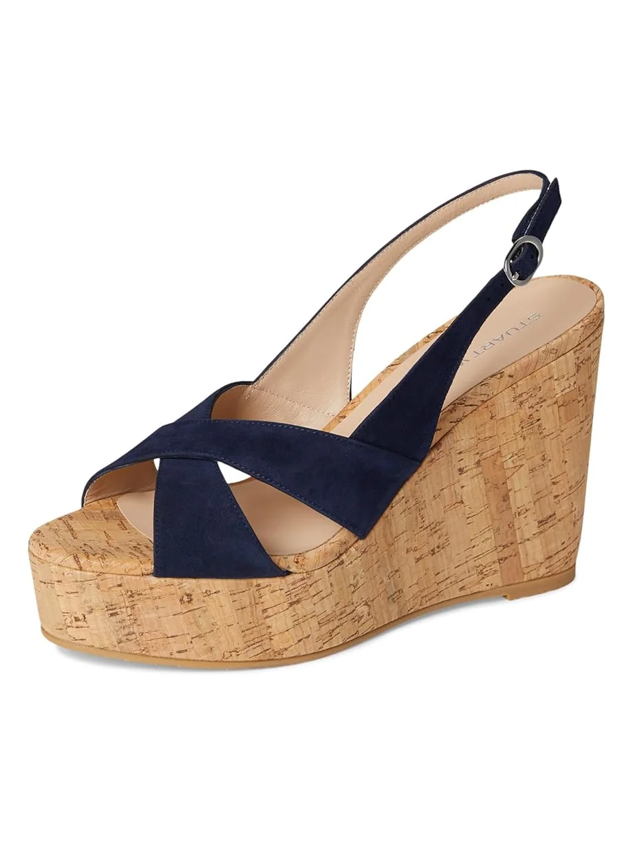 Женские босоножки Stuart Weitzman Dayna Slingback Wedge — 7