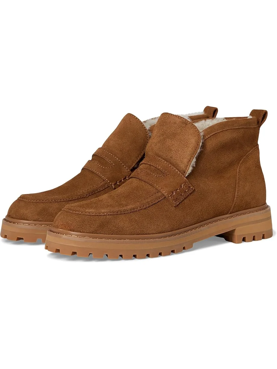 Женские лоферы-ботинки Madewell Rory Lug из замши с овчиной — 1