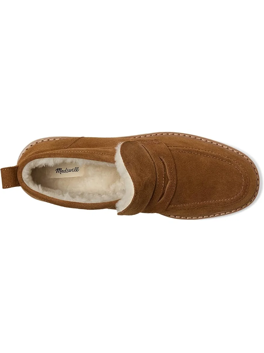 Женские лоферы-ботинки Madewell Rory Lug из замши с овчиной — 2