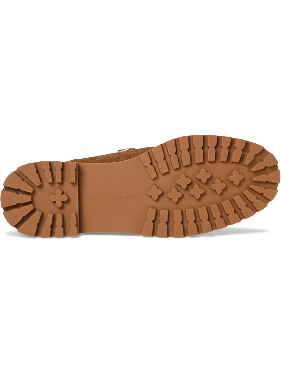 Женские лоферы-ботинки Madewell Rory Lug из замши с овчиной — 3