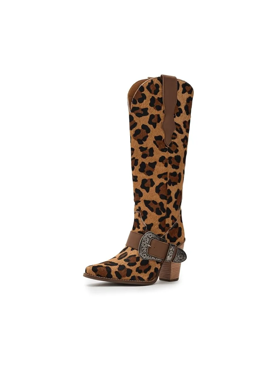 Женские ботинки Dingo Spur Crazy, Leopard — 1