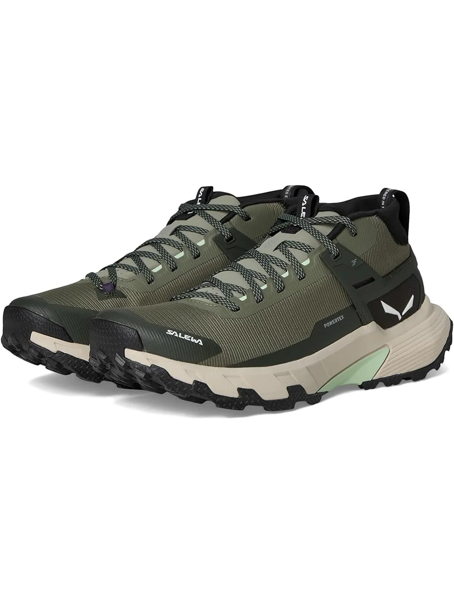 Женские треккинговые ботинки SALEWA Pedroc 2 Mid PTX — зеленый