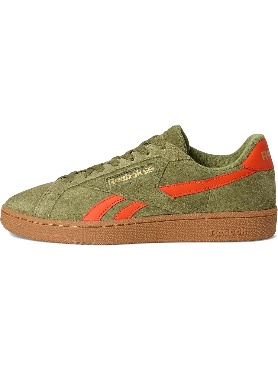 Унисекс кроссовки Reebok Lifestyle Club C Grounds UK, Deepolive/Pumporange/Gum — 4