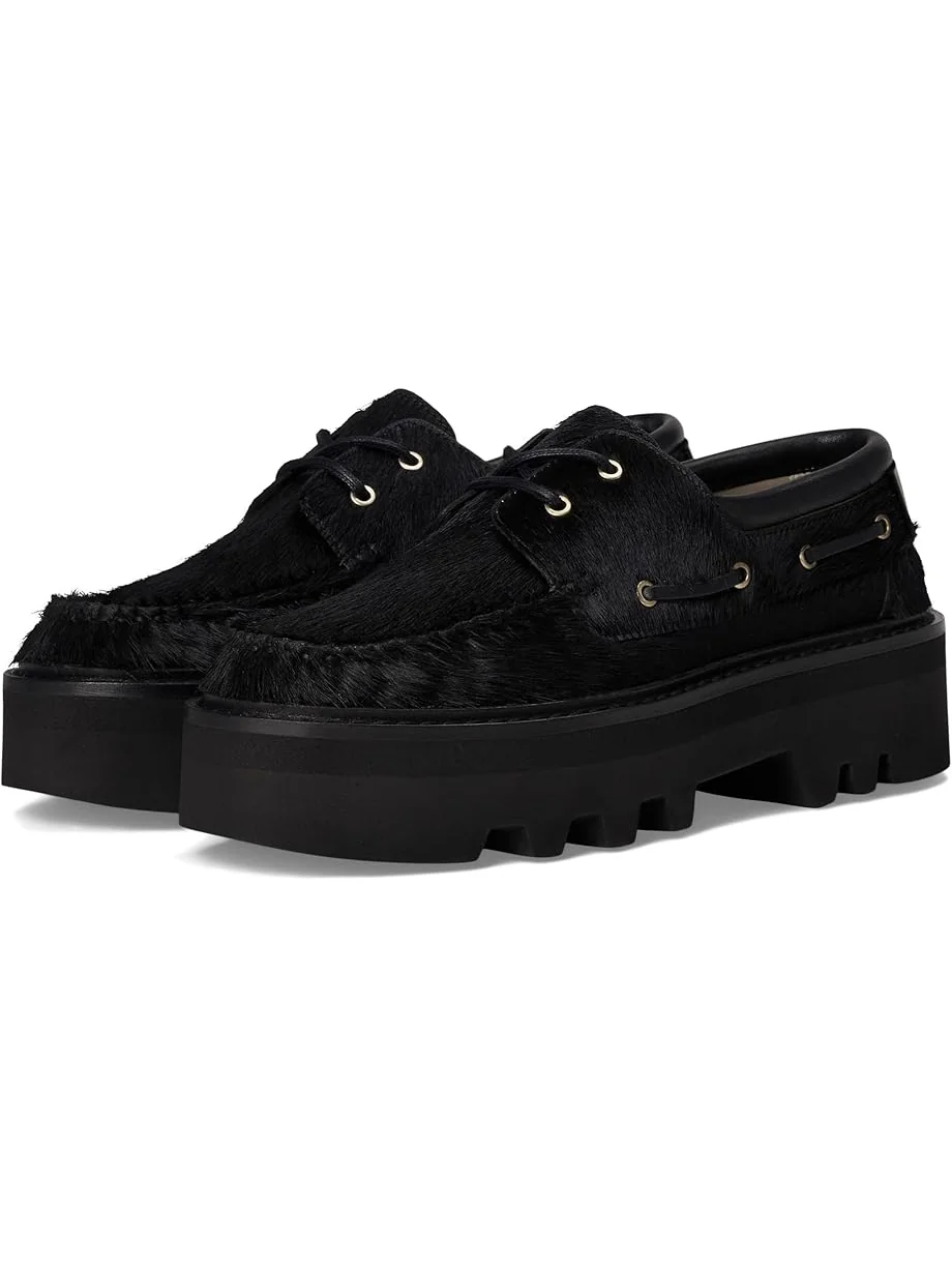 Женские лоферы AllSaints Aastha Fur Boat Shoes — 1