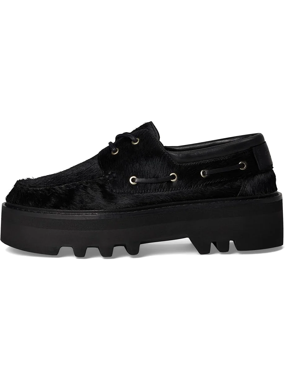Женские лоферы AllSaints Aastha Fur Boat Shoes — 4