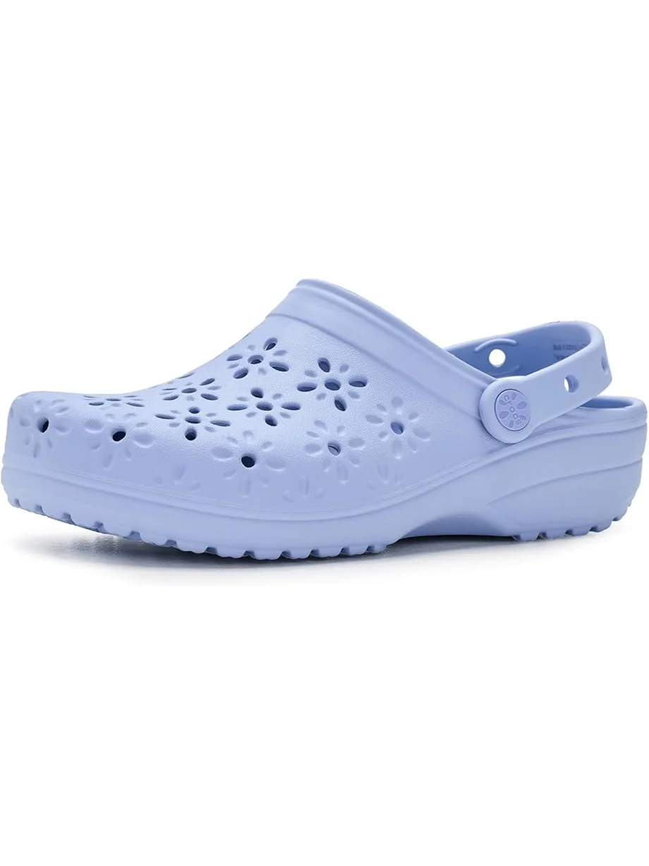Унисекс клоги Crocs Classic с цветочным ажурным дизайном — 1