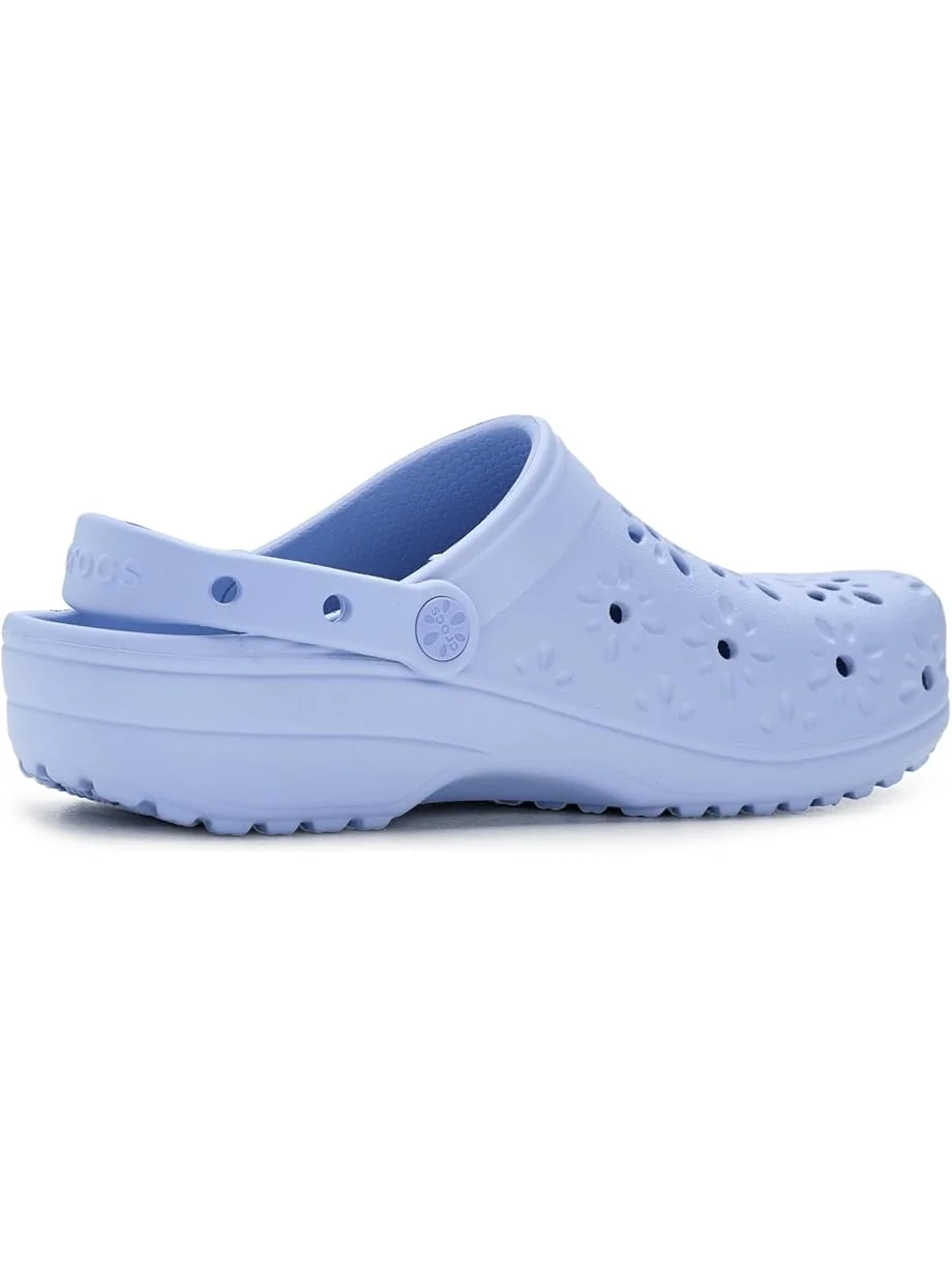 Унисекс клоги Crocs Classic с цветочным ажурным дизайном — 3