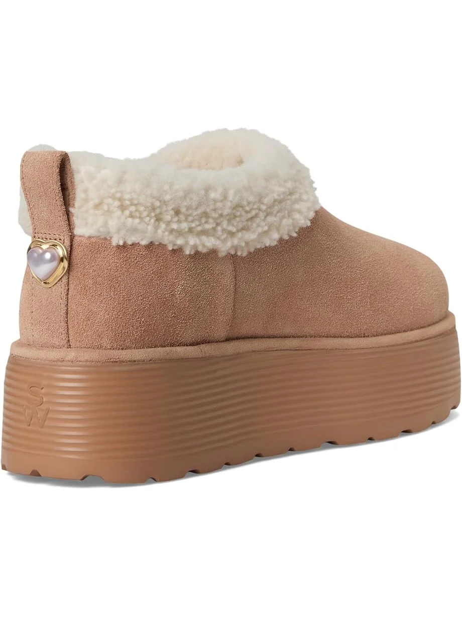 Женские клоги Stuart Weitzman Socharming Shearling Flatform — 5