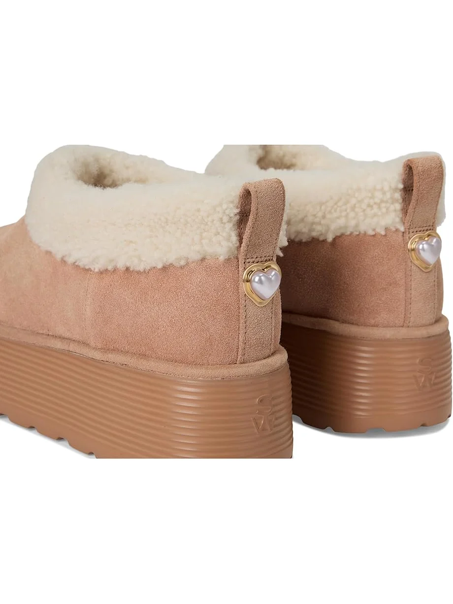 Женские клоги Stuart Weitzman Socharming Shearling Flatform — 6